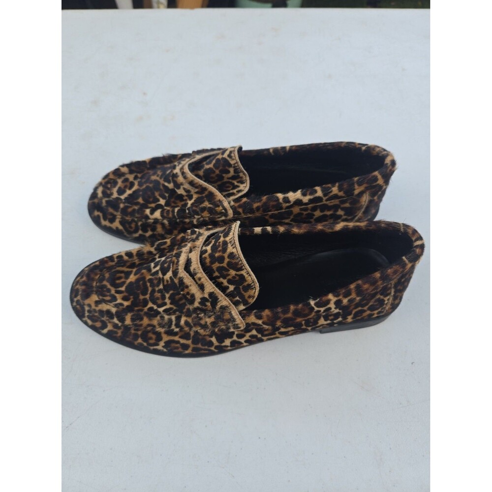 Massimo Dutti Women’s Animal Print Penny Loafers EU 39 US 8.5